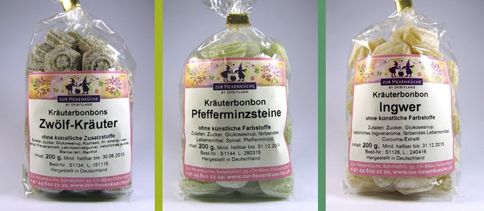 Kräuter-/Honigbonbons